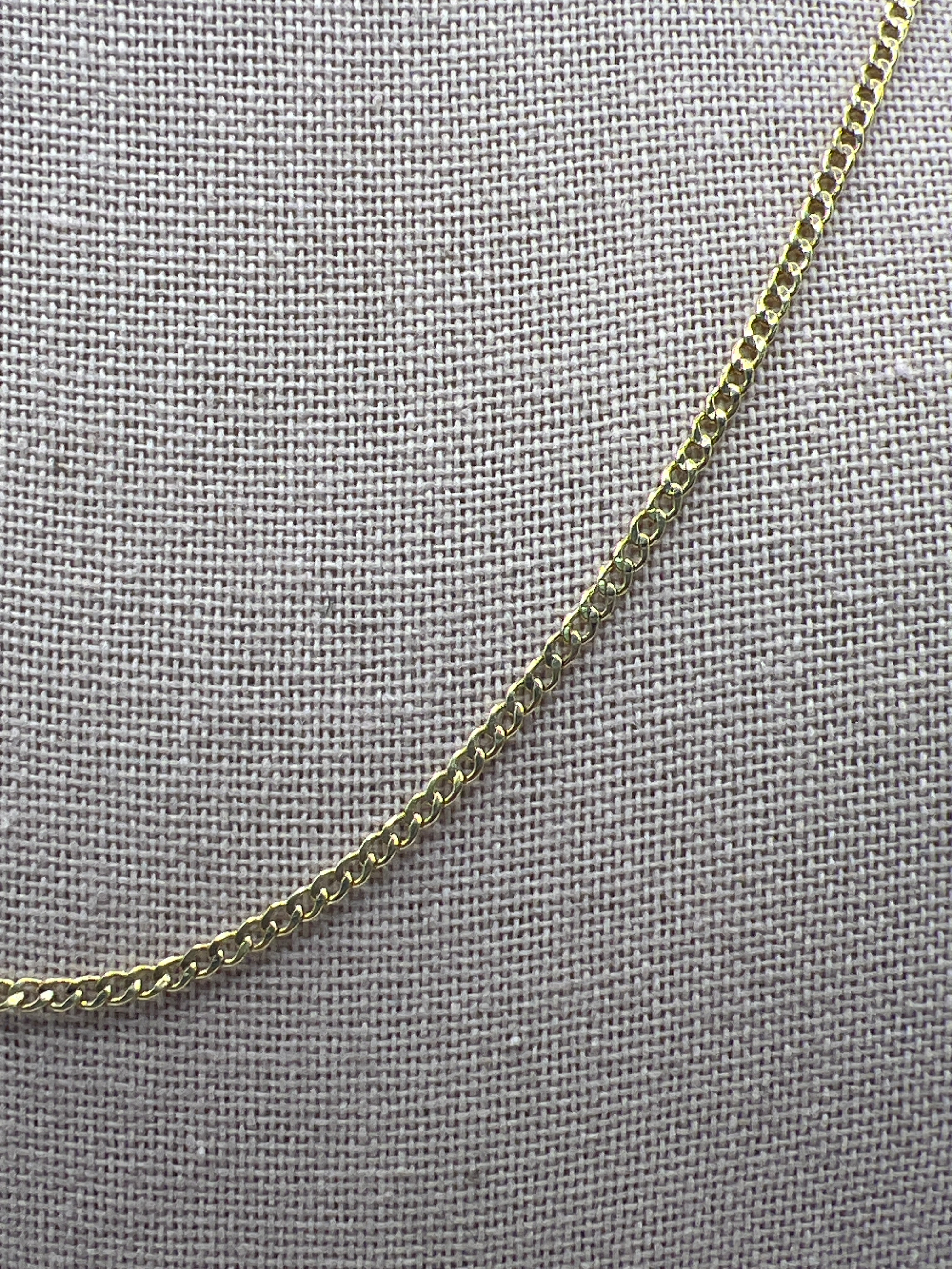 10K Yellow Gold Cuban Chain 18” – 2mm Classic Link Necklace Jewelry