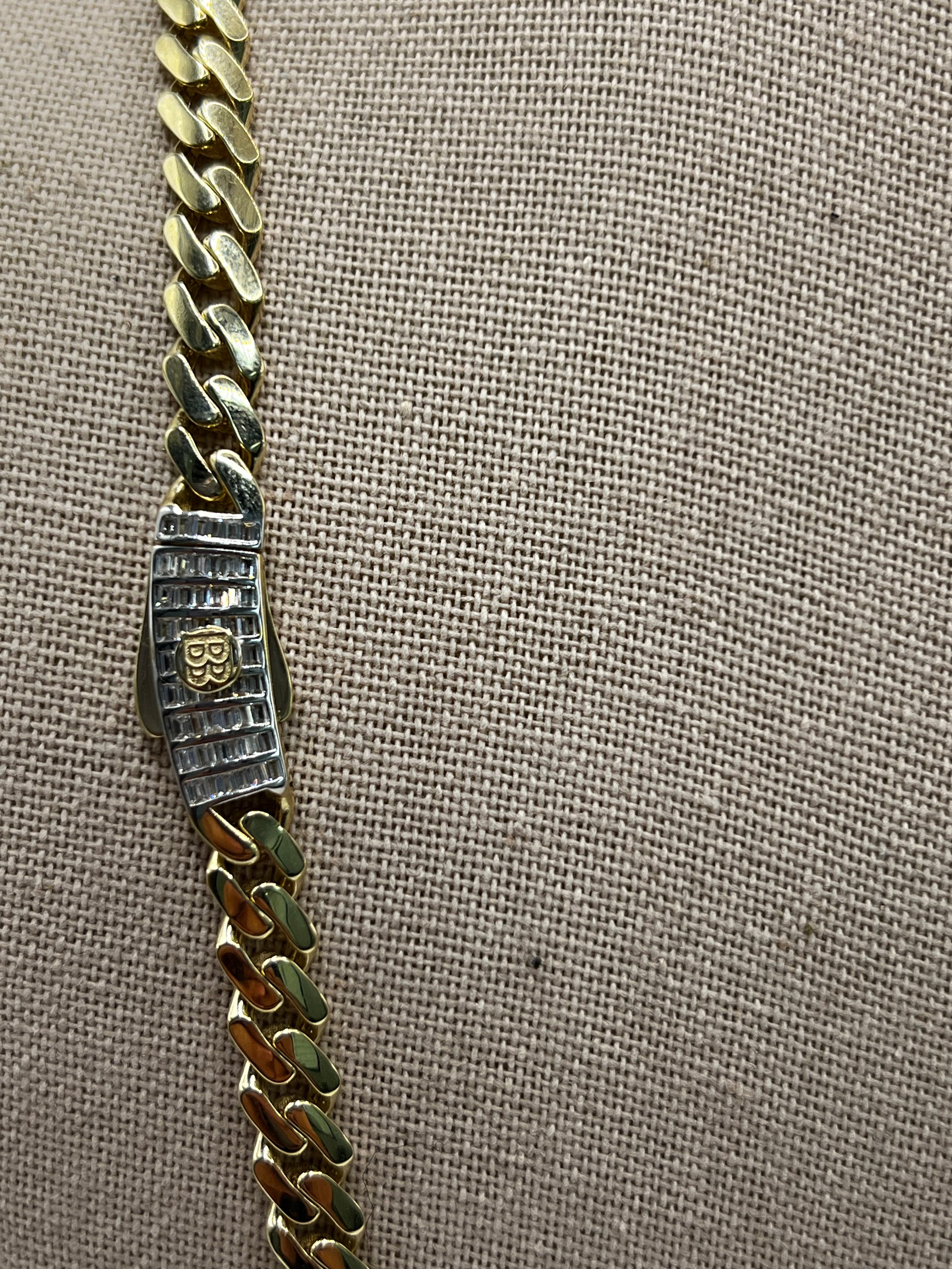 10K Yellow Gold Monaco/Italo Chain 24” – 7mm Classic Twisted Necklace Jewelry