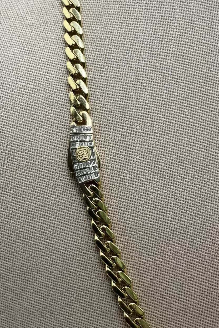 10K Yellow Gold Monaco/Italo Chain 20” – 6mm Classic Twisted Necklace Jewelry