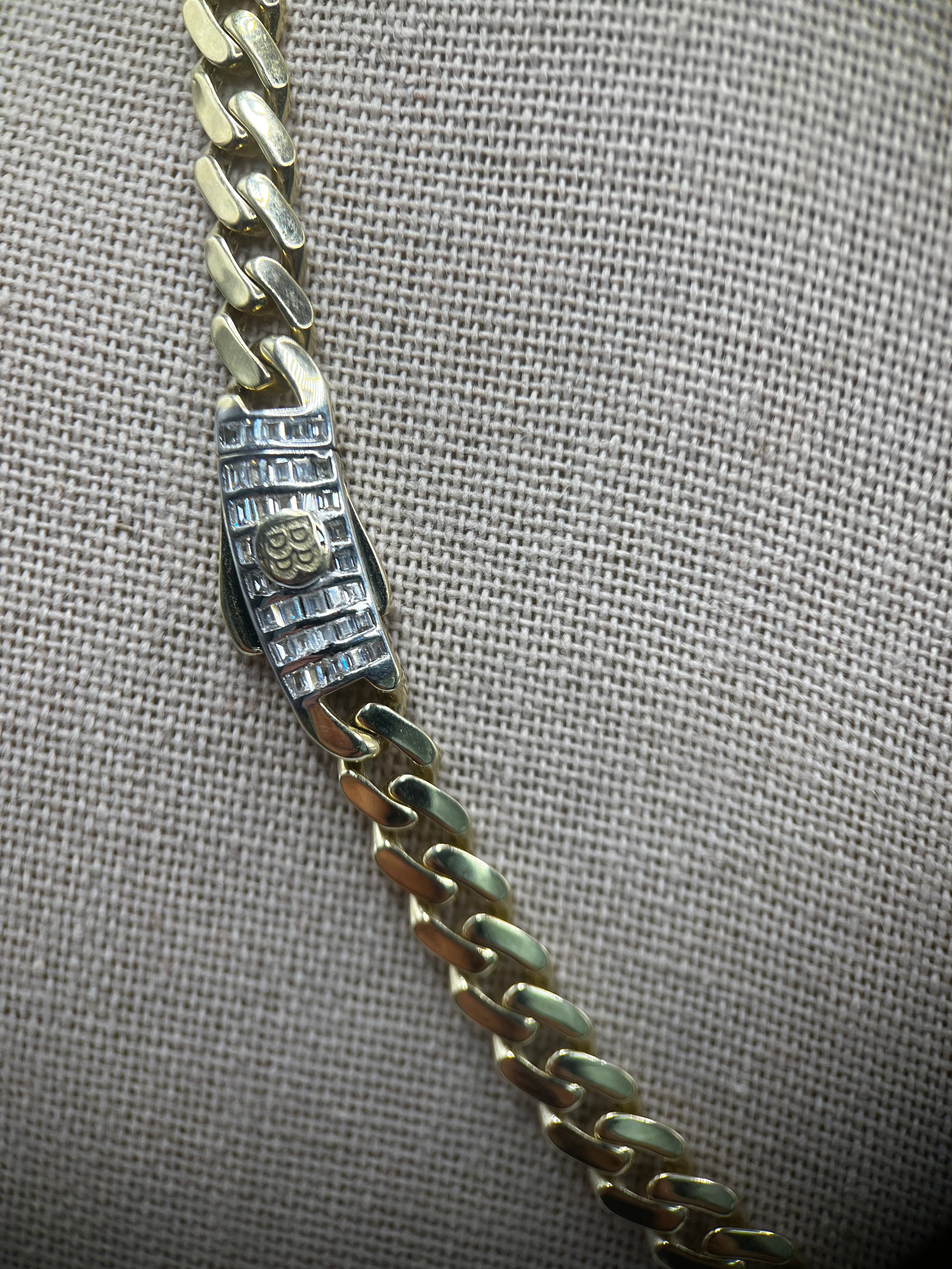 10K Yellow Gold Monaco/Italo Chain 18” – 6mm Classic Twisted Necklace Jewelry