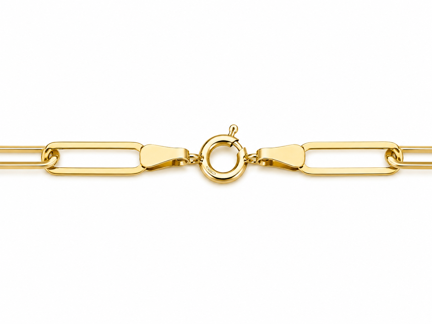 10K Yellow Gold Paperclip Bracelet – 5mm Size 7