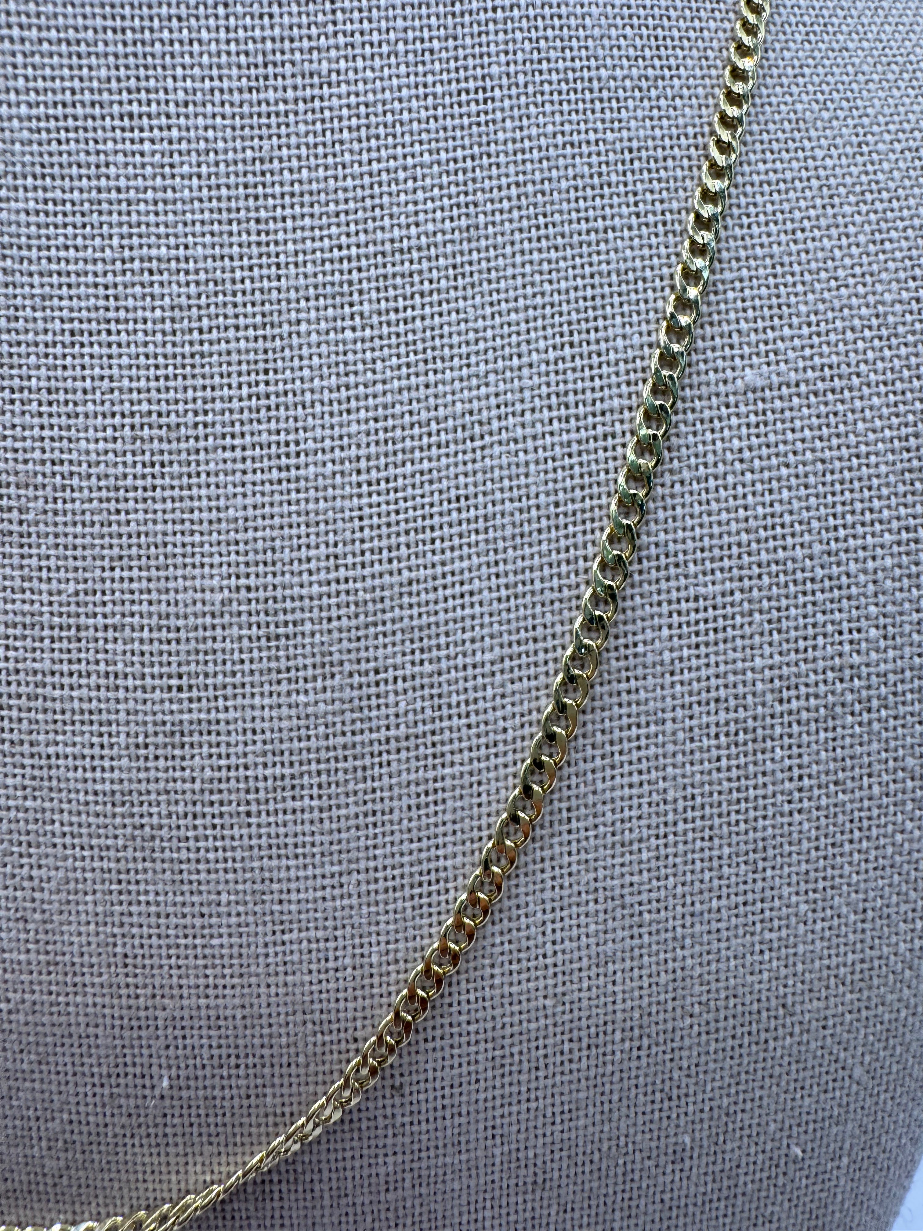 10K Yellow Gold Cuban Chain 20” – 2.5mm Classic Link Necklace Jewelry