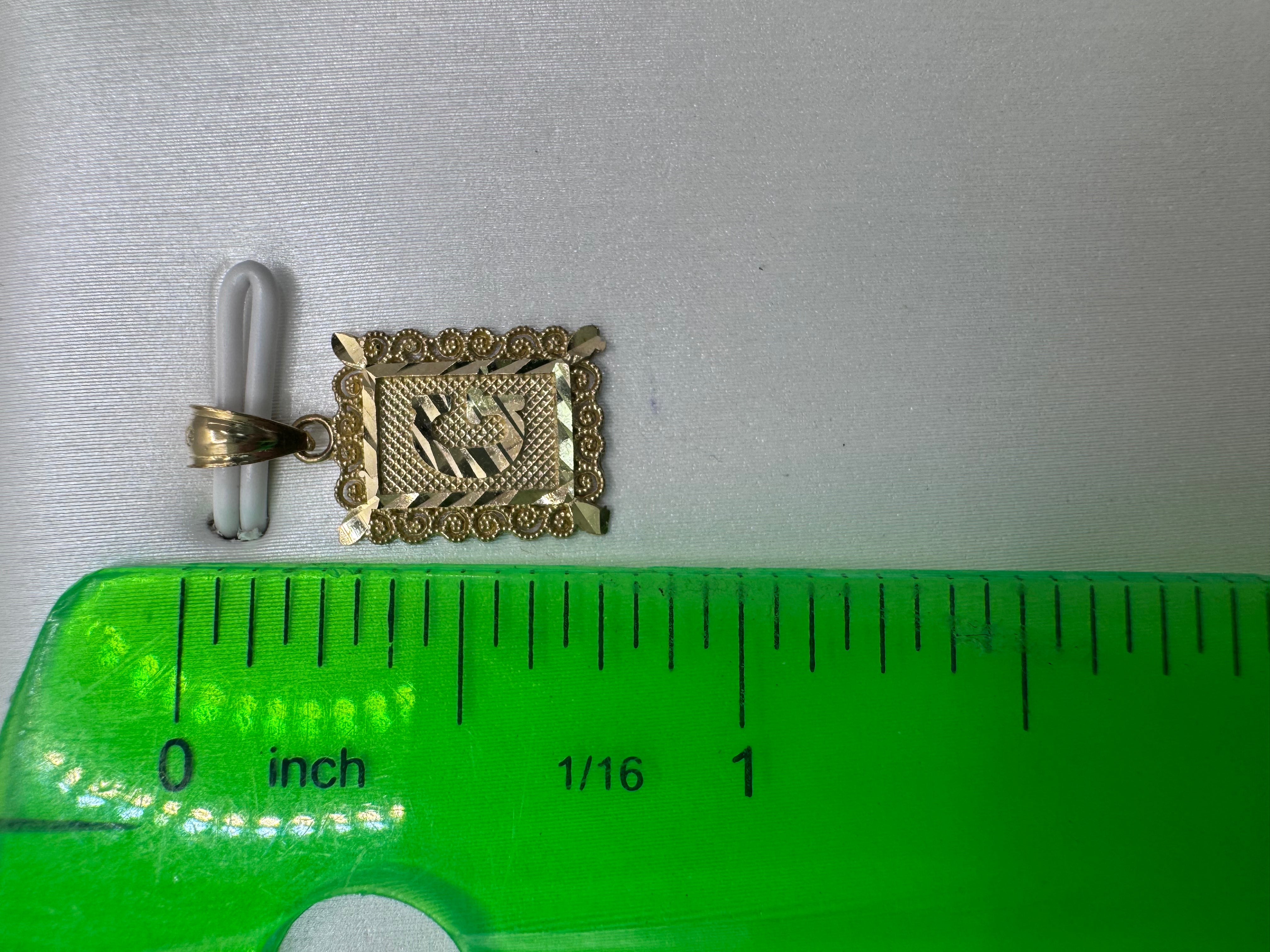10K Yellow Gold Initial G Pendant – Personalized Letter Necklace Charm