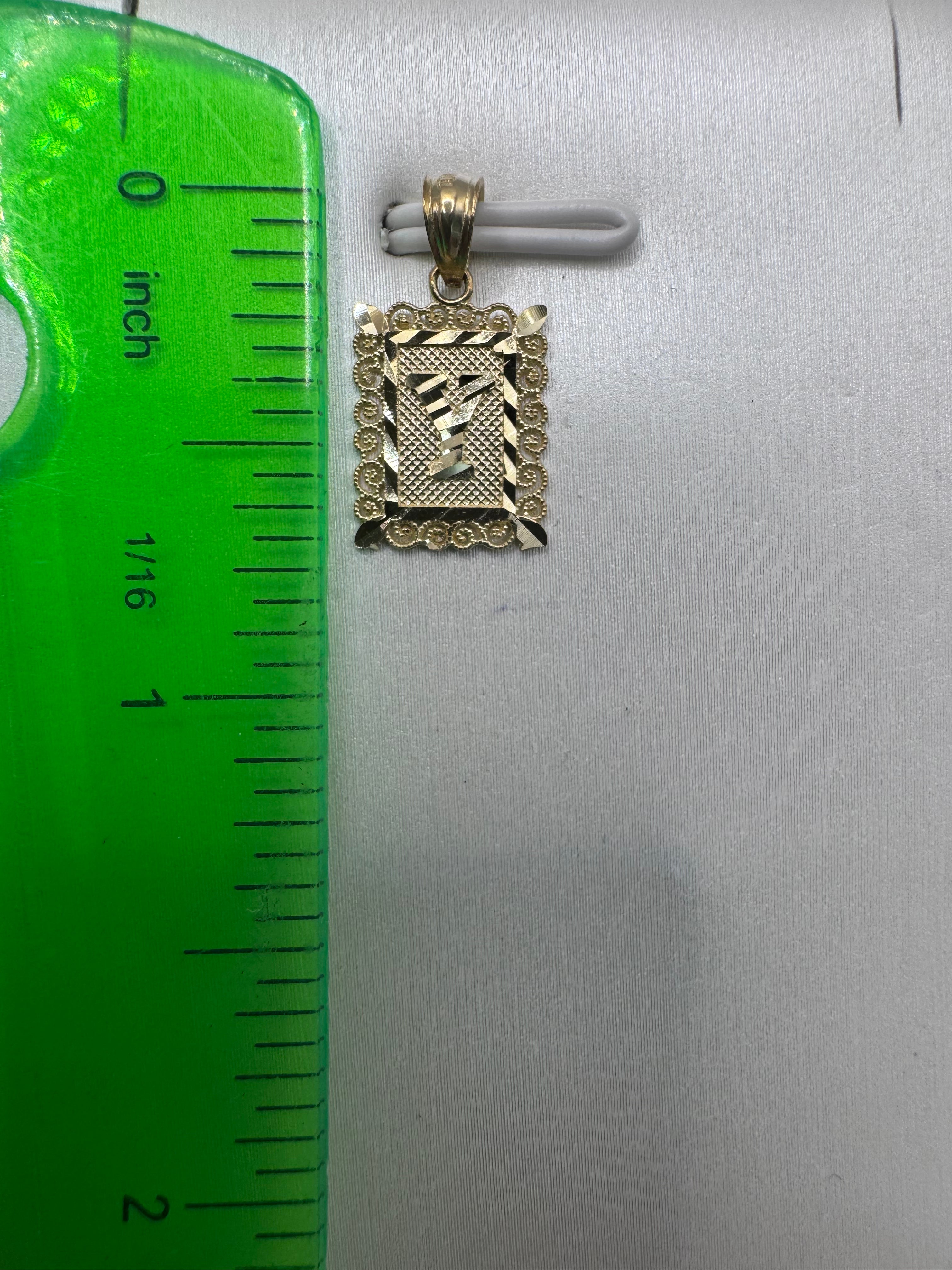 10K Yellow Gold Initial Y Pendant – Personalized Letter Necklace Charm